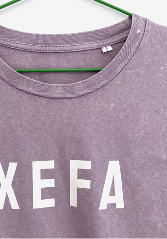 Camiseta lila "Xefa" algodón orgánico